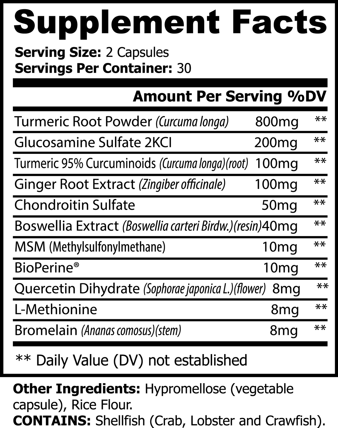 AVN™ INFLAMMATION DISCIPLINE · Turmeric-Based Wellness Formula